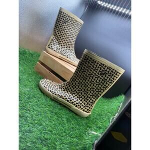 Coach Duck Boots- Grey and White - Size 6.5 (approx) - Women